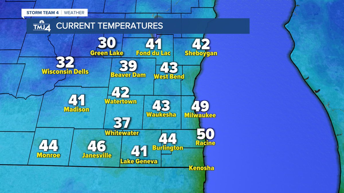 Now THIS is the Fall weather we've been waiting for! 
-&gt; Chilly start this morning; full sunshine
-&gt; Repeat 4Cast tomorrow
-&gt; Weekend Warm-up
I've got the 4Cast LIVE: tmj4.com/live
<a href="/AdrianaMendez/">Adriana Mendez</a> <a href="/AndreaAlbersTV/">Andrea Albers</a> #wiwx