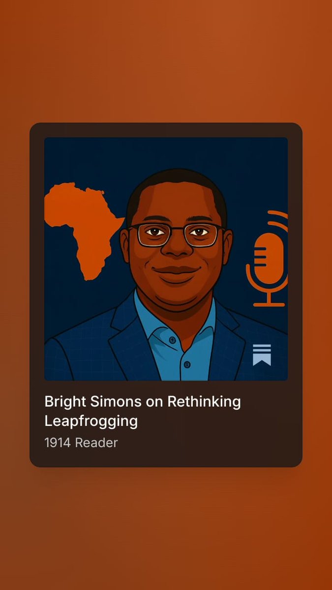 New Frontier Matters podcast episode with <a href="/BBSimons/">Bright Simons</a> . The discussion is fascinating  open.substack.com/pub/1914reader…