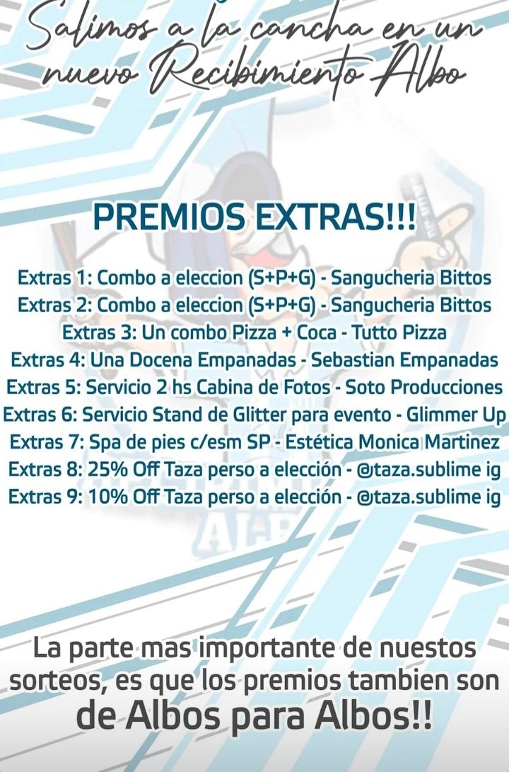 VAMO VAMO QUE FALTA MENOS PARA LA FIESTA DEL SÁBADO 20.30 EN LA CANCHA MAS ANTIGUA DEL PAÍS. 

NOSOTRO' ALENTAMO' 🎶 
PONGA HUEVO QUE GANAMOOO 🎶