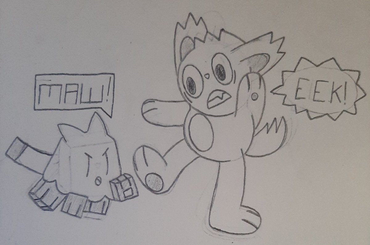 tekenaar_de's tweet photo. Scary cats! 👻🐱

#Steff_de_tekenaar #Cat #Blockcat #OC #Originalcharacter #Doodle https://t.co/K4yJaVjvke