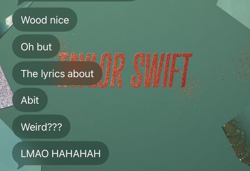 xjustfriends's tweet photo. My best fren trying to be supportive of me and my swiftie ways after i forced her to stream Taylor but bless her hahaha https://t.co/j6B0aamHUF