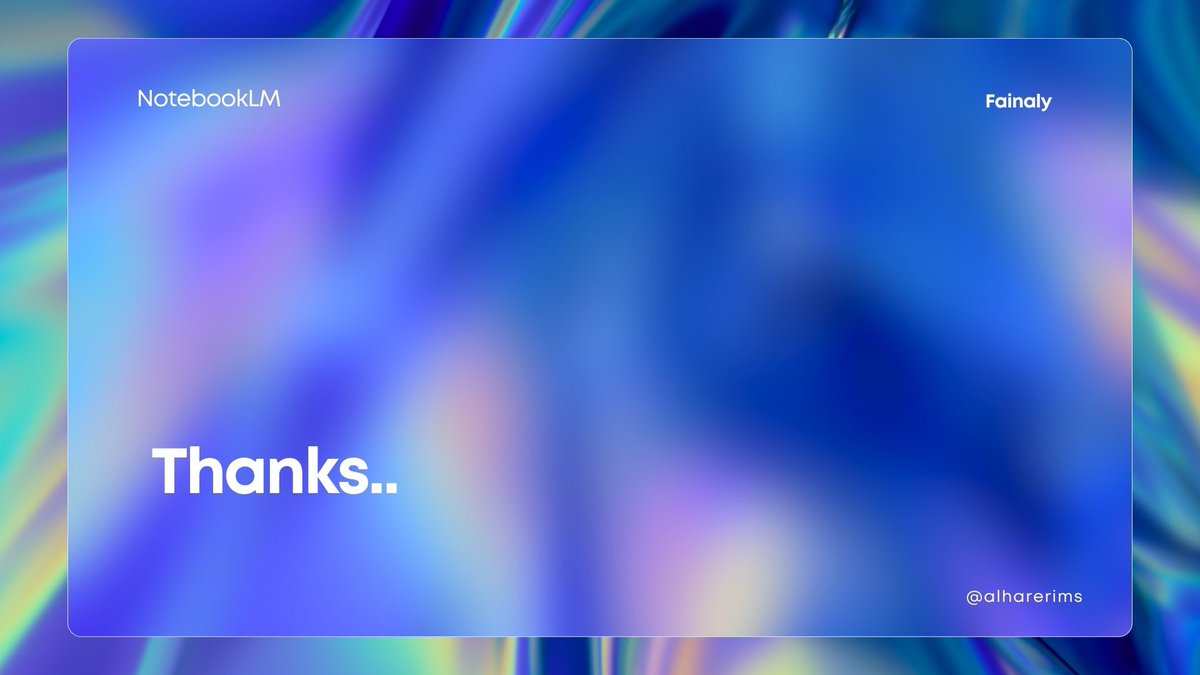 AlhareriMS's tweet image. تبحث عن أداة تساعدك في تحويل الملفات وصفحات المواقع وبعض الوسائط إلى خيارات متعددة مثل تلخيص البحوث و كتابة التقارير وتحويل الكتب إلى بودكاست وإنشاء مقاطع الفيديو واختبارات تفاعلية والخرائط الذهنية
وتمكنك من التحرير بشكل احترافي وسهل طبعًا
الأداة ضمن أدوات قوقل واسمها NootbookLM…