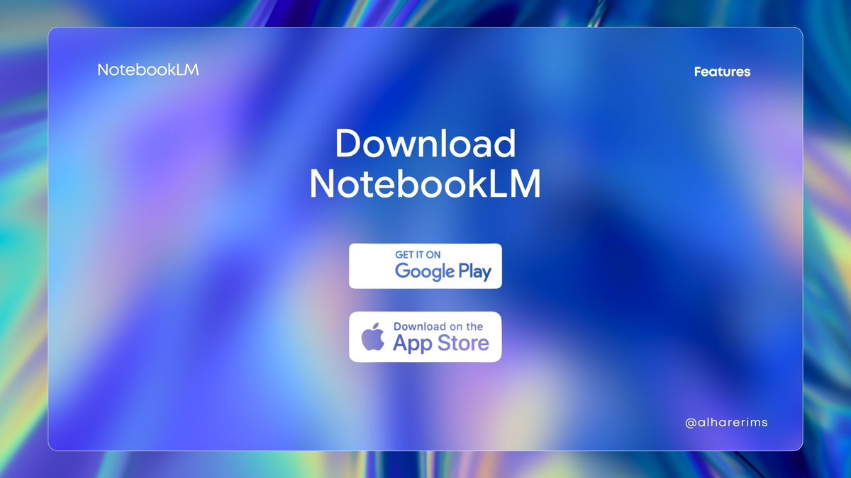 AlhareriMS's tweet image. تبحث عن أداة تساعدك في تحويل الملفات وصفحات المواقع وبعض الوسائط إلى خيارات متعددة مثل تلخيص البحوث و كتابة التقارير وتحويل الكتب إلى بودكاست وإنشاء مقاطع الفيديو واختبارات تفاعلية والخرائط الذهنية
وتمكنك من التحرير بشكل احترافي وسهل طبعًا
الأداة ضمن أدوات قوقل واسمها NootbookLM…