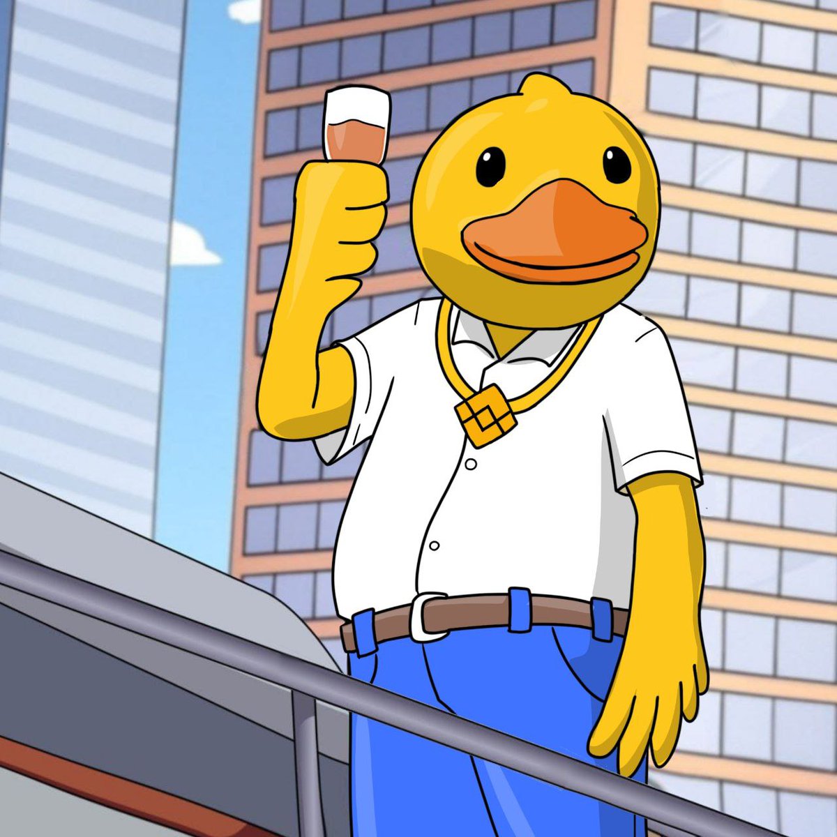 A toast to the BNB meme szn and to our bright future! 🥂

$DUCK is proud to be the mascot of this new era. 🐥