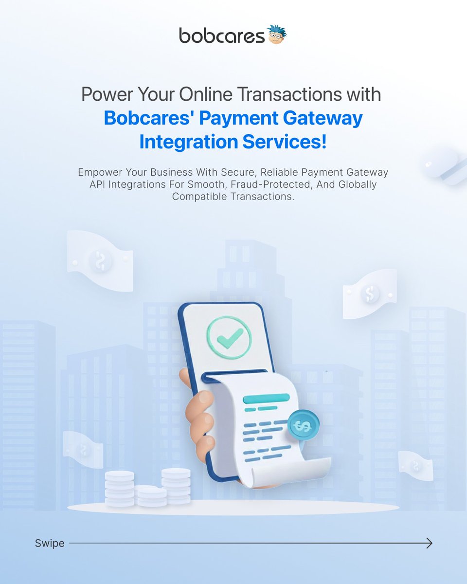 BobcaresTweets's tweet image. Power up your business with secure, global-ready Payment Gateway API Integrations
Deliver smooth, fraud-free, lightning-fast transactions — every time.
🚀 Visit us & get your free quote today!
👉 bit.ly/44cvytY
#FinTech #APIIntegration #Payments #SecurePayments