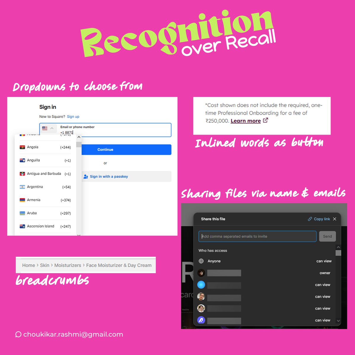 pixel_layout's tweet image. Recognition vs. Recall in action 👇
Good B2B UX shows users what they need—they shouldn&apos;t have to remember it.

Here are real examples of how top products reduce cognitive load and help teams work faster.

#ProductDesign #B2BUX #DesignSystems #UserExperience #DesignThinking