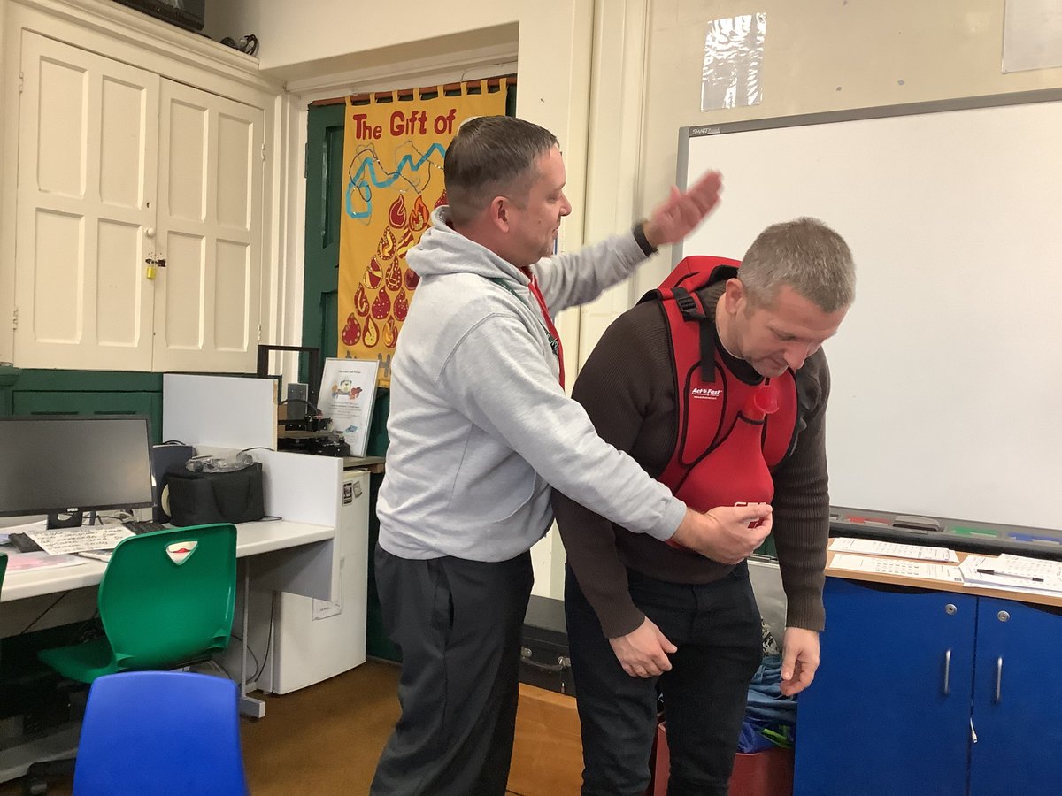 At Cop Lane all staff are either paediatric or first aid trained. This morning, some staff took part in refresher training. Thank you to Mr Wagstaff at 'Training and Events' for very a informative and engaging training session.