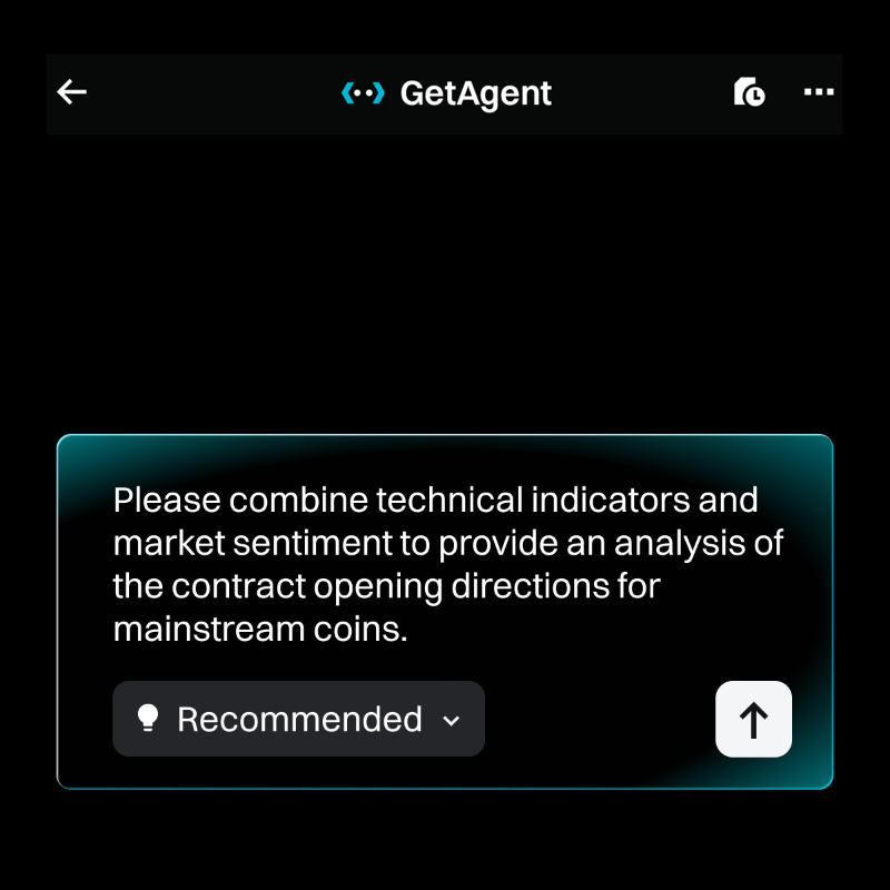 bitget's tweet photo. Long or short? 🤔
#GetAgent analyzes technicals and market sentiment to identify the best direction for top coins.
Trade smarter with your #BestCryptoAI.