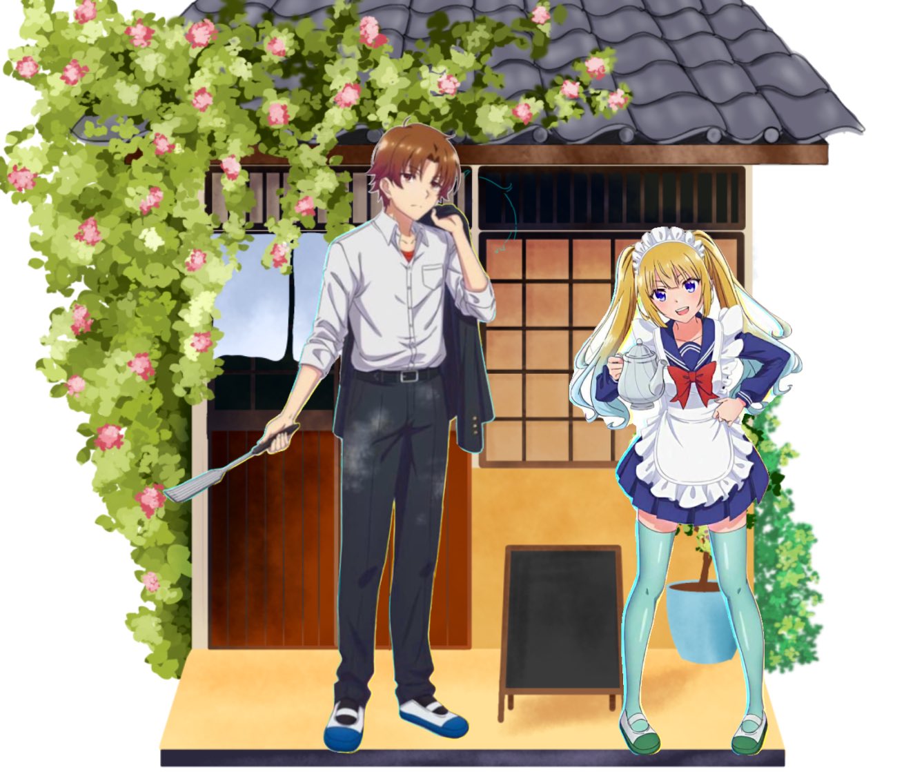 ⚡非売品/新品未開封⚡よう実 綾小路清隆 軽井沢恵 描き下ろしA3クリアポスター resize_image.php?image=