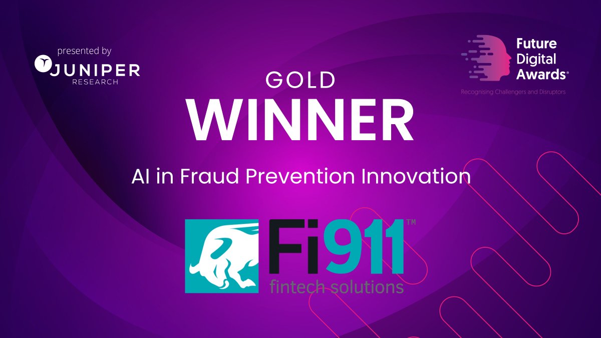 ✨ Thrilled to announce <a href="/Fi911solutions/">Fi911</a> as the WINNER for 'AI in Fraud Prevention Innovation' at the 2025 Future Digital Awards! 🌟 Huge thanks to our team for their hard work. 
Congrats to all finalists, and thank you <a href="/juniperresearch/">Juniper Research</a> ! 🎉 <a href="/FutureDigiAward/">Future Digital Awards</a>  #FraudPrevention