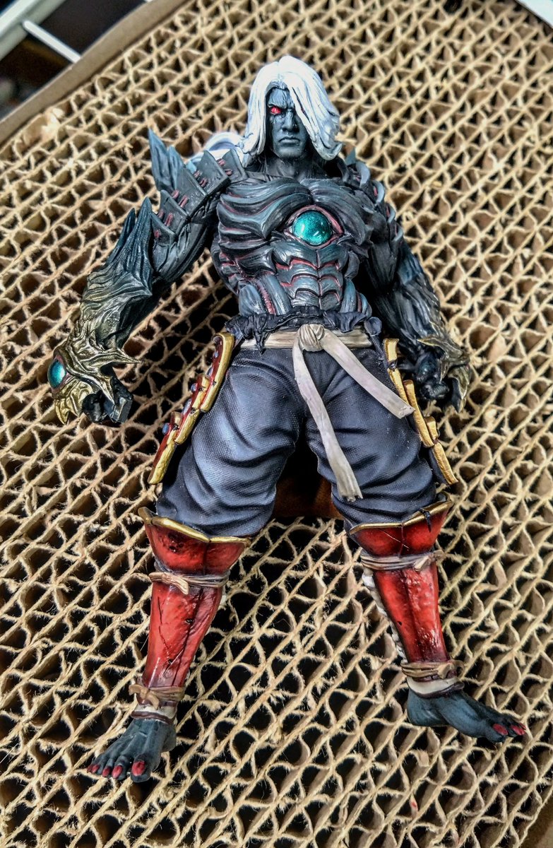 nabehands's tweet image. 今日は一気に進めました🖌️

#鬼武者