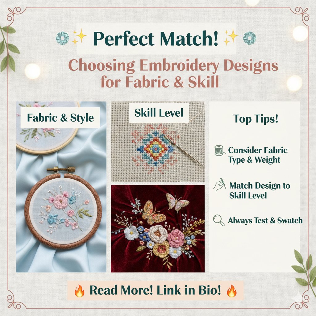 emservices74992's tweet image. Struggling to pick an embroidery design that fits your fabric and skill?
This guide shows you how to choose designs that actually work.
🔗 satradioweb.com/blogs/3088/How…
👉 DM me for help picking or customizing your design!
#EmbroideryDesigns #FabricTips #BeginnerStitching