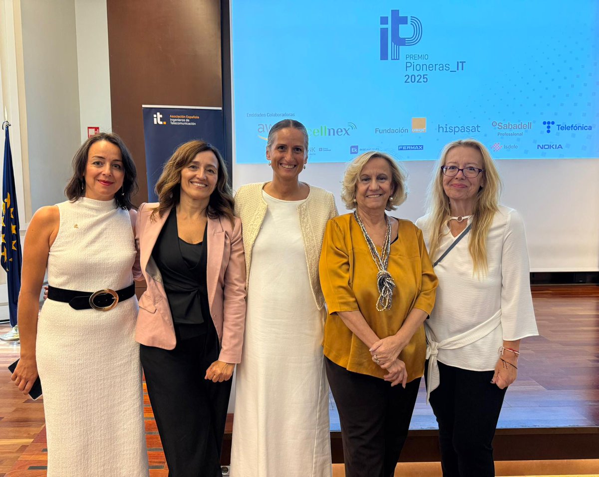 Un año más participamos en el acto de entrega del Premio Pioneras_IT 2025, que en esta ocasión se celebra en la <a href="/BNE_biblioteca/">Biblioteca Nacional de España</a> . 

En este acto, organizado por <a href="/COIT_AEIT/">COIT_AEIT</a> , se nombrará a Patricia Úrbez Sanz como Pionera 2025.

#Telecomunicaciones #STEM