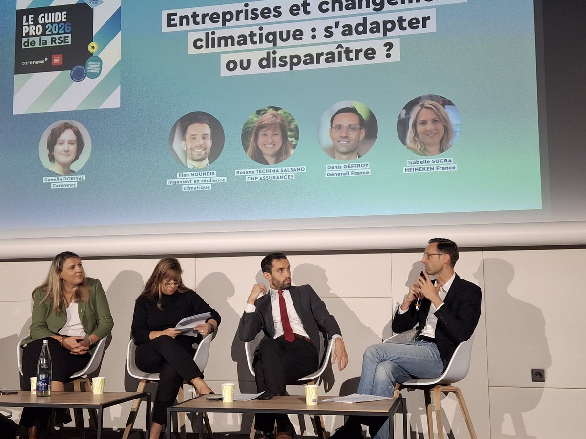 GARREAU75's tweet image. @generalifrance  au salon #Produrable 2025  avec #Denis_Geoffroy qui présente l’impact du changement climatique dans l’assurance ou si l’atténuation constitue une vertu cardinale l’adaptation et la prévention seront les leviers de l assurabilite de demain