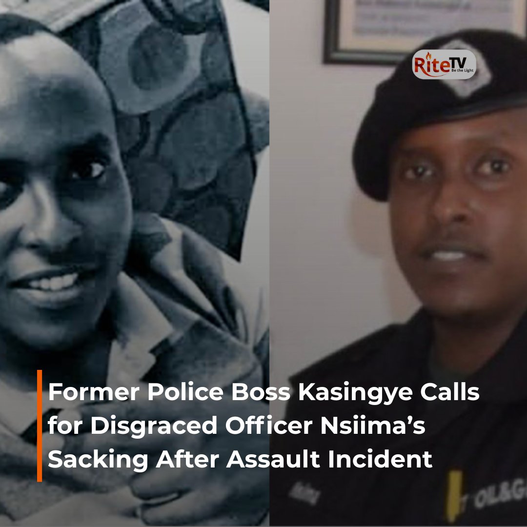 RiteTelevision's tweet image. Former Police Boss Kasingye Calls for Disgraced Officer Nsiima’s Sacking After Assault Incident. Read more here... tinyurl.com/sf3pt4sw
#Assault
#Sacking
#RiteTVNewsUpdates