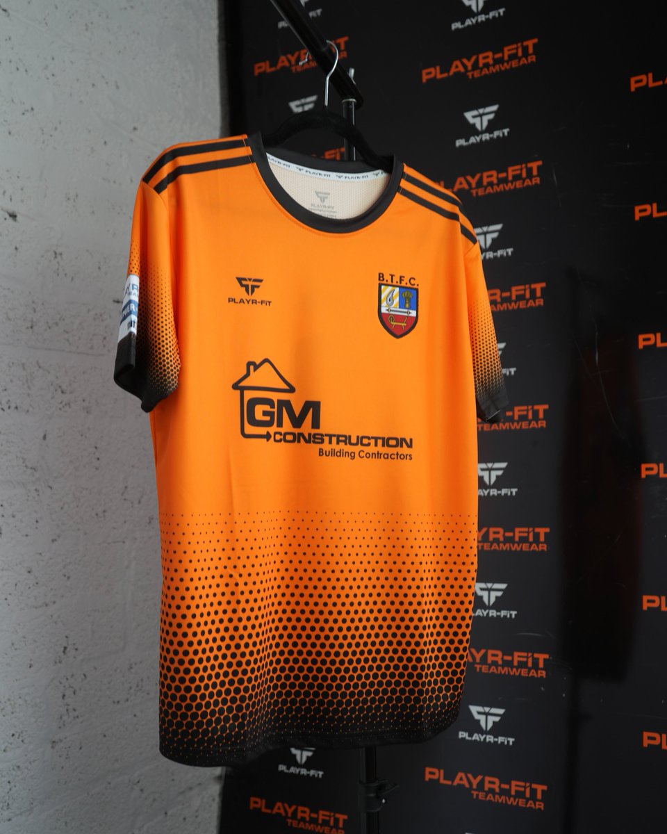 The <a href="/banbridgetownfc/">Banbridge Town FC</a> third jersey is here - standing out in bold, vibrant orange! 👕🟠

#Designedbyplayersforplayers