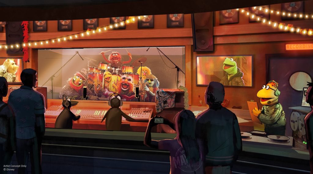 Nouvel aperçu de Rock ‘n’ Roller Coaster Starring The Muppets à Disney’s Hollywood Studios ! Kermit, Miss Piggy et sa bande remplaceront Aerosmith à partir de l’été 2026 🐸🎸
