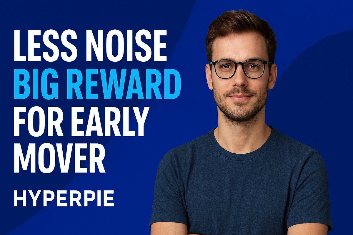 Treazure_web3's tweet image. Every major shift in crypto begins with a frontier ; A place where early believers turn conviction into lasting influence.

@Hyperpiexyz_io is that frontier: A next-gen ecosystem powered by community and built to reward those bold enough to move before the crowd.

#Hyperpie