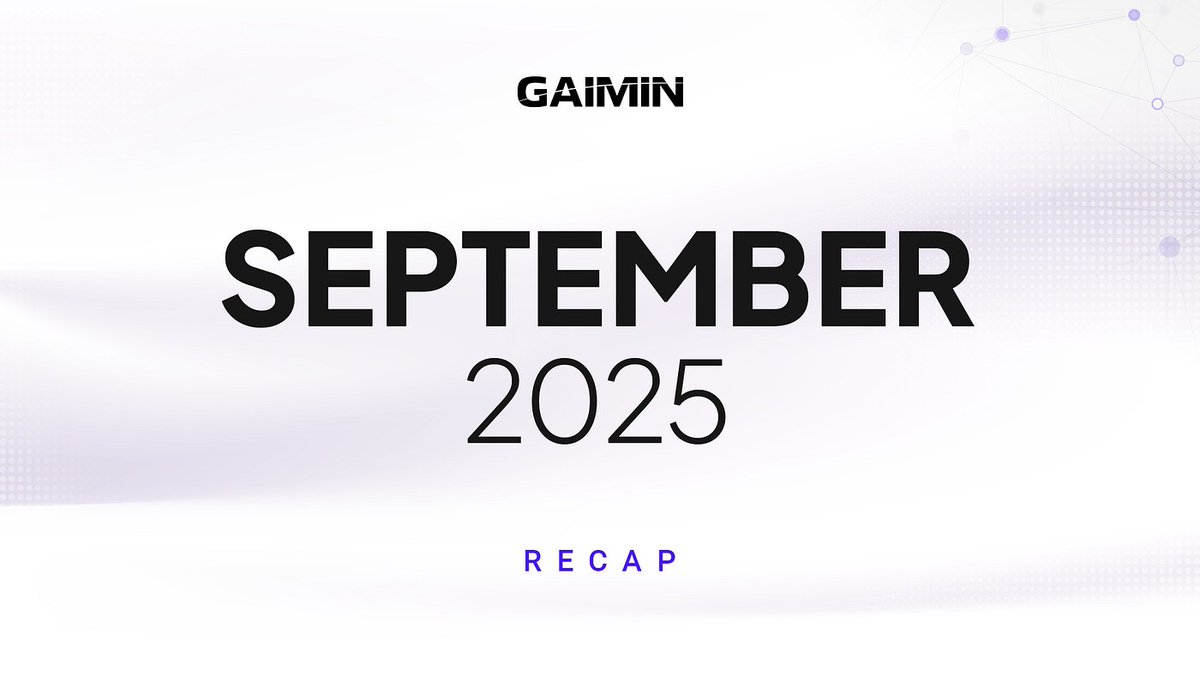 🚀 <a href="/GAIMINglobal/">GAIMIN</a> enters the GAIMIN 2.0 era with their all-new Launcher release!

September highlights: 2B GMRX mega burn, Weekly Grind Bonus Campaign with 5M GMRX rewards for top monetizers, and major AMA revealing future token utility plans.

Learn more 👉