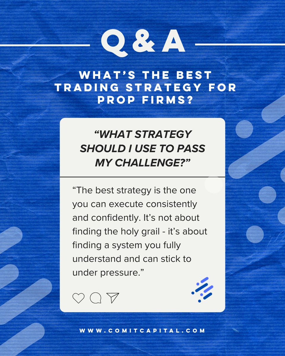 comitcapital's tweet image. Your edge comes from consistency, not complexity. 💯 Stick to what you know, trust your system, and execute it with discipline.

What strategy or approach has been working for you so far?

#ComitCapital #PropFirmTips #TraderJourney #Discord #TraderCommunity #PropFirmTraders