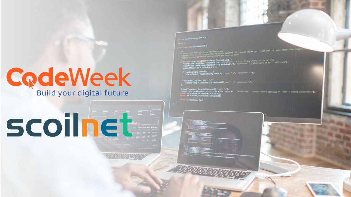 OideTechinEd's tweet image. 🚀💻 #EUCodeWeek 2025 (Oct 8–23) is here! Explore coding with Scratch, Python, Micro:bit &amp;amp; more. Teachers &amp;amp; students can dive into free courses, classroom ideas + resources 👉scoilnet.ie/index.php?id=2…  #Coding #STEM #DigitalSkills