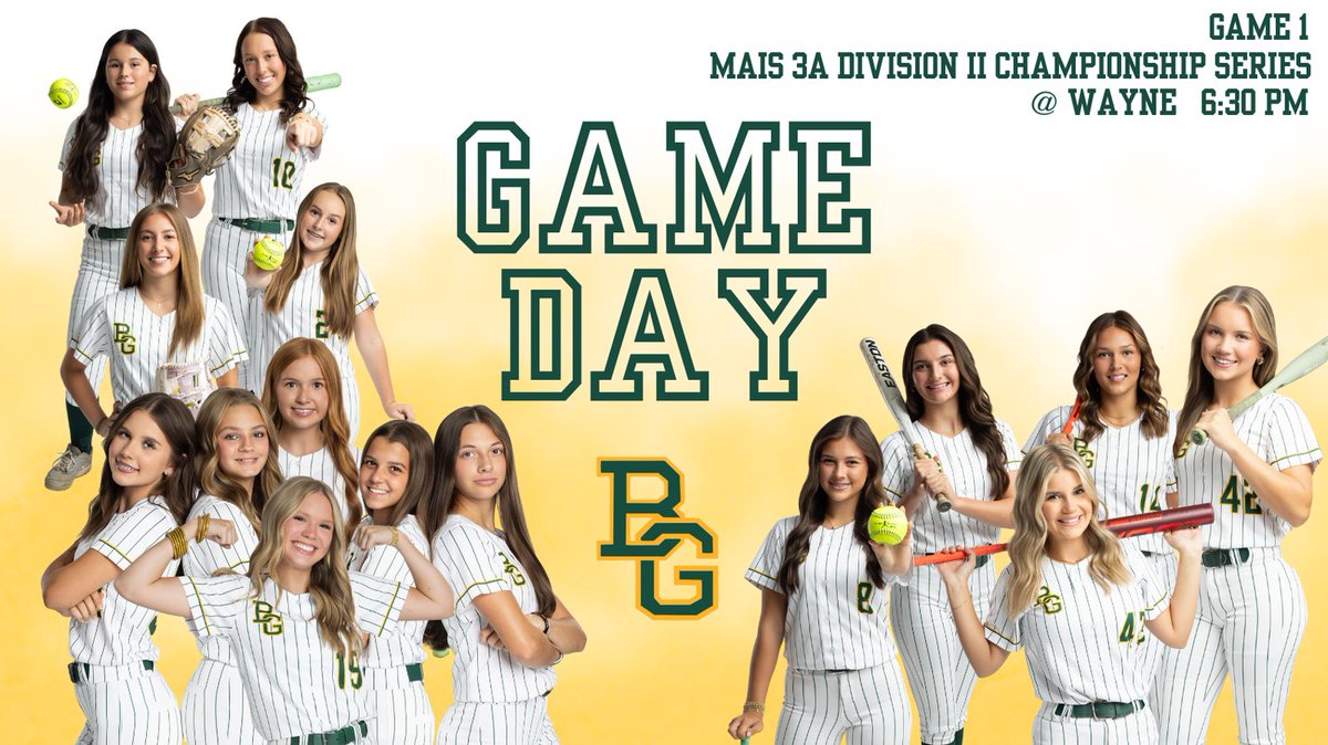 💚💛 It’s GAME DAY! 💛💚
Our Lady Bucs are heading to Wayne for Game 1 of the MAIS 3A Division II Championship Series! First pitch is at 6:30 PM, and these girls are ready to leave it all on the field.
#BowlingGreenSchool #BucStrong #GeauxBucs #BucNation #WalkWorthy #BGS