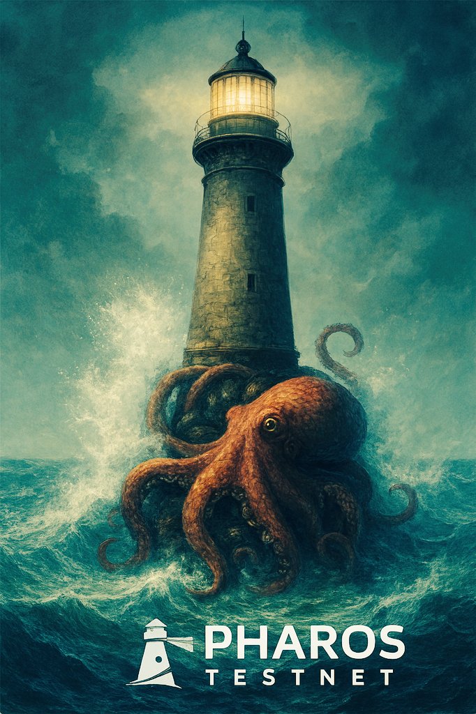 Ketui40's tweet photo. @pharos_network 
It is a vast ocean, 🗾

where waves crash against the walls of a huge lighthouse on the sea 🌊

and here the octopus has built its home for future generations🐙 
@KabboMushfiqur @0xclowng
#PharosStoryteller #SignalOverScore https://t.co/9VDatB1fn4