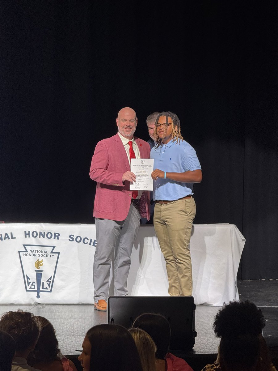 Honored to be inducted into the National Honor Society <a href="/SaralandHigh/">SHS</a>! Grateful for my teachers, teammates, and family who push me to be great on and off the field. 📚🏈 #NHS #ScholarAthlete #SpartanPride