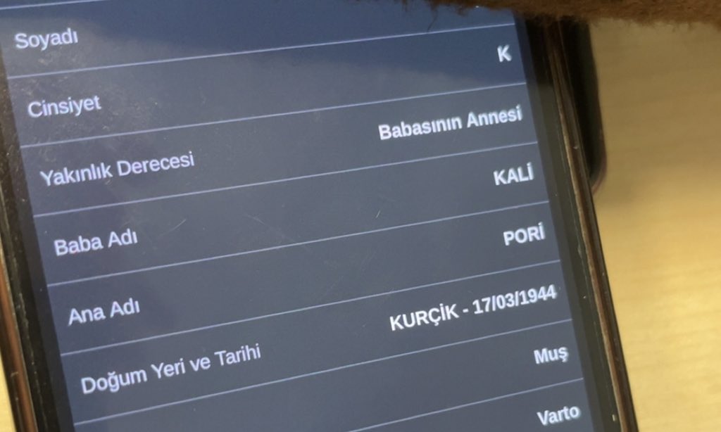 Kürt değiliz diyen kızın soy ağacı