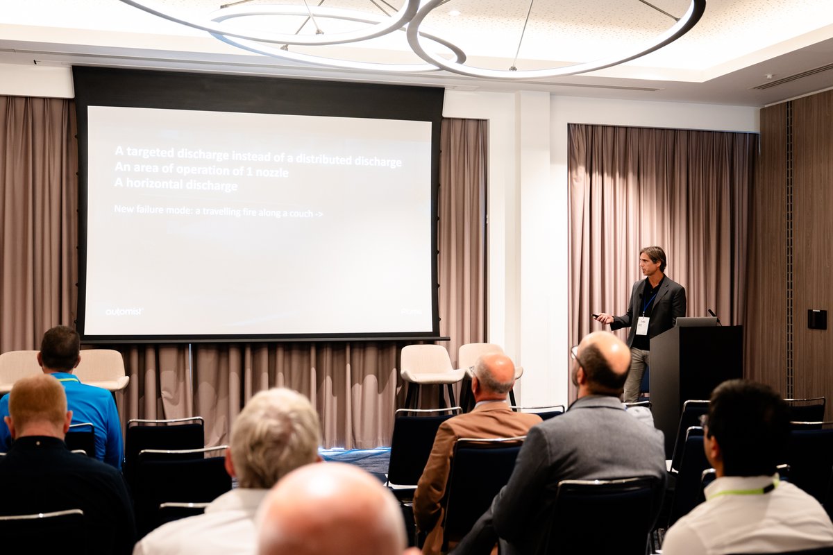 We were proud to join the biggest #IWMC2025 yet.

Our CEO William Makant &amp; UL’s Simon Ince shared the 7-year journey to UL 2167A certification for #Automist -our intelligent, targeted #watermist system - shaping the future of home fire safety.

#FireProtection #FireSafety