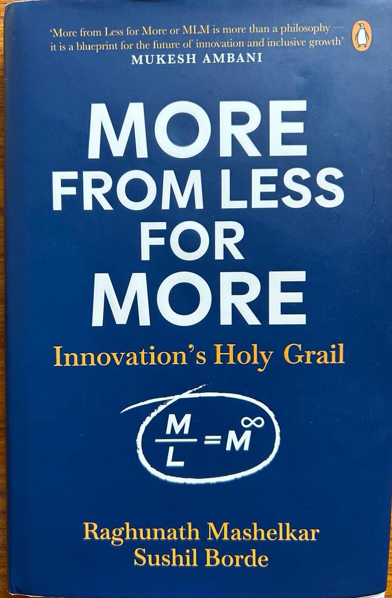 Gchoda's tweet photo. Grateful to see Aarca Research and its journey featured in #MoreFromLessForMore, a book that beautifully captures India’s spirit of innovation through inclusion, accessibility, and impact. Deep thanks to @rameshmashelkar sir and @sushilborde sir for this recognition and honour. https://t.co/TGFd4XTuRd
