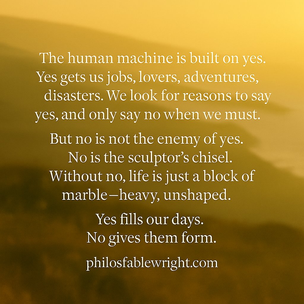 PFablewright's tweet image. Do you say no? Perhaps you should more often......
#fablewright #ModernPhilosophy #LifesAJourney #LifeQuotes  #liveyourbestlife #sayno #readthisbook #bookrecommendations
amazon.com/dp/B0D9B2ZMN2