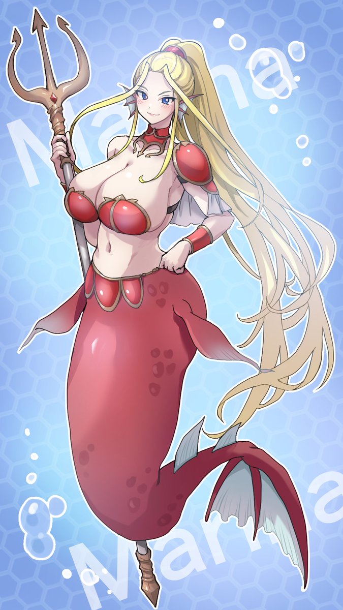 オリジナルキャラクター「マリナ」
人魚騎士団長です🧜‍♀️
プロフィールは↓
charafan.jp/shinyday312
#人魚　#Mermaid　#OC