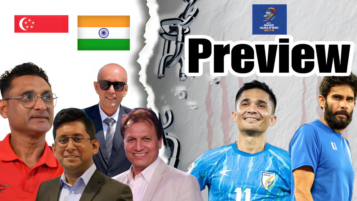 iFF_News's tweet photo. || India vs Singapore | Match Preview Show ||
Get ready for the biggest show on Indian Football! ⚽🔥
Dream11 Expert Analysis, Key Insights & Match Predictions — all in one place!
🎙️ Special Guests:
👉 @NaushadMoosa9
👉 @DattaNilanjan
👉 @SantoshSoccer66
📺 Join us LIVE on our YouTube channel — (IFF NEWS)
🕘 Tonight at 9 PM
#IndianFootball #BlueTigers #INDvSIN #AFCAsianCupQualifiers #IFFLive