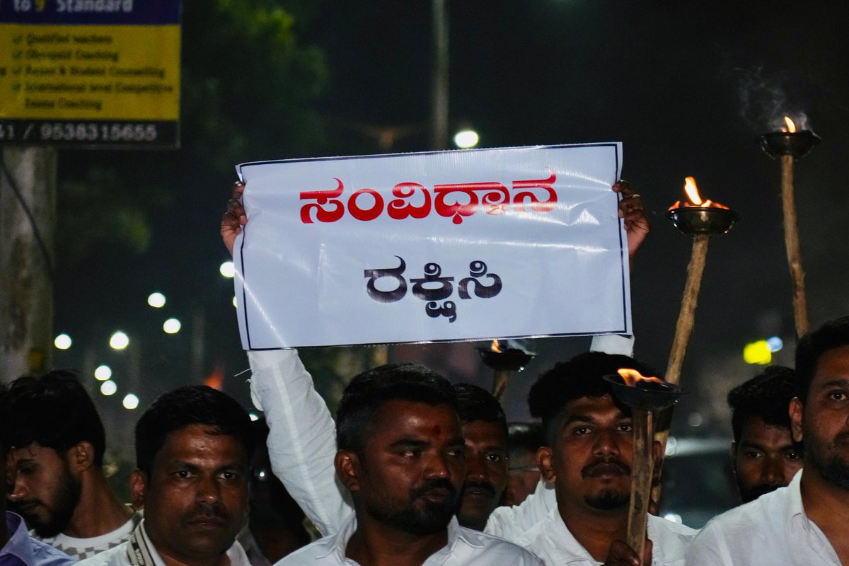 Dandeli, Karnataka
When a Dalit CJI is targeted for upholding the Constitution, it exposes the BJP’s anti-Dalit mindset.The Karnataka Youth Congress stands tall with the spirit of Baba Saheb Ambedkar, through the ‘I Love Ambedkar March’, our voices echo the call for Justice,<a href="/IYC/">Indian Youth Congress</a>