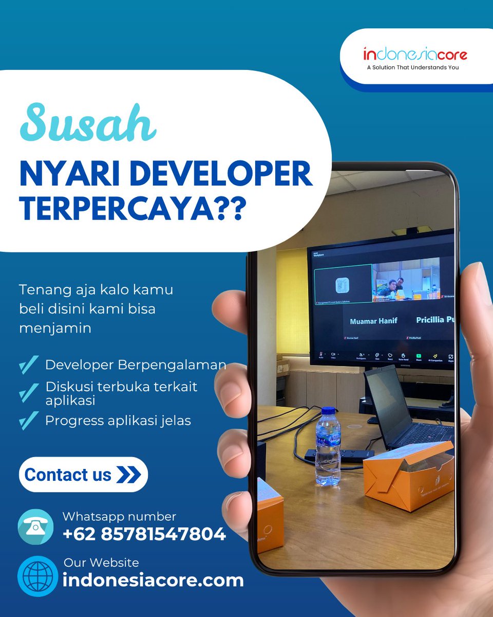 incoresystems's tweet photo. Cari programmer handal dan bisa dipercaya?

di Incore aja yuk~

✅pengalaman +10 tahun lebih
✅selalu info progress
✅mirip 100% sesuai bayangan platform yang kamu mau

more info dm kita ajaa lessgo📩 https://t.co/ns4qss5Nd2