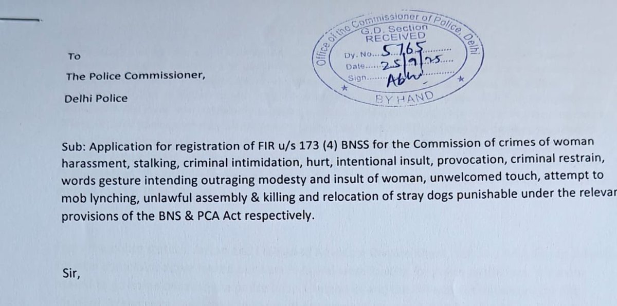 PiyushRanjanX7's tweet photo. #SHOShahbadDairy deliberately not registering FIR against molestation, mob attack, theft, relocation &amp; killing of puppies. Met DCP twice &amp; also reported to CoP (Dy no. 5765), no action taken so far. @CPDelhi , @dcp_outernorth , @gauri_maulekhi , @NCWIndia , @gupta_rekha. https://t.co/8CYDjG1GJe