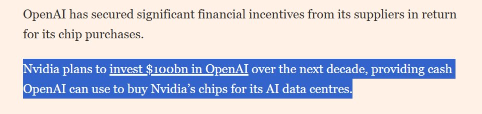 When companies start funding their own demand, clarity fades and a circular loop starts to form.
Nvidia now invests $100B in OpenAI, its biggest consumer.
Capital cycle can really do wonders!!
x.com/ishmohit1/stat…