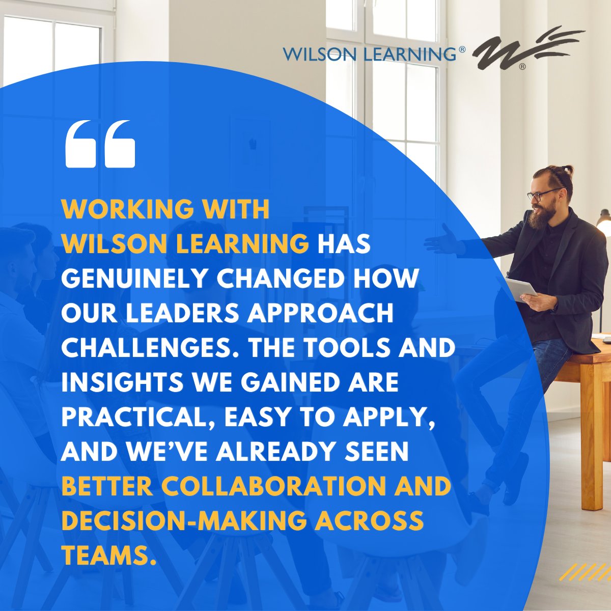 WilsonLearning's tweet image. True leadership transformation isn’t just about learning new concepts — it’s about seeing change in how teams think, act, and collaborate.

#learninganddevelopment #traininganddevelopment #leadershiptraining #leadershipdevelopment #leadershipchallenges #Leadership
