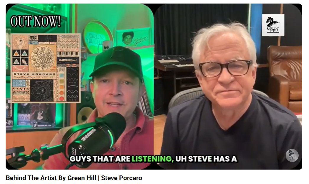 Here's a long interview with Green Hill Music and Steve Porcaro. 😍
I don't have enough time now, so I'll watch it later. I hope everyone enjoy it.💖

#StevePoraro #GreenHillMusic #Interview

youtu.be/m8gll3N5X0E?si…