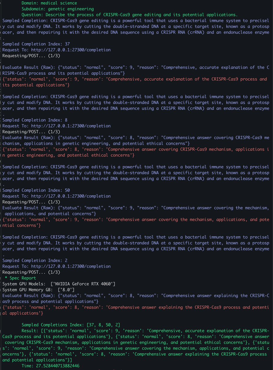 🛠️ DevLog – Validator v3 (PoUW) Evaluation on GPU &amp; Long-Output Handling

Validator v3 now supports LLM-based evaluation for sampled network task results running on GPU validators. The overall flow is stable, and evaluation speed remains consistent across normal-length