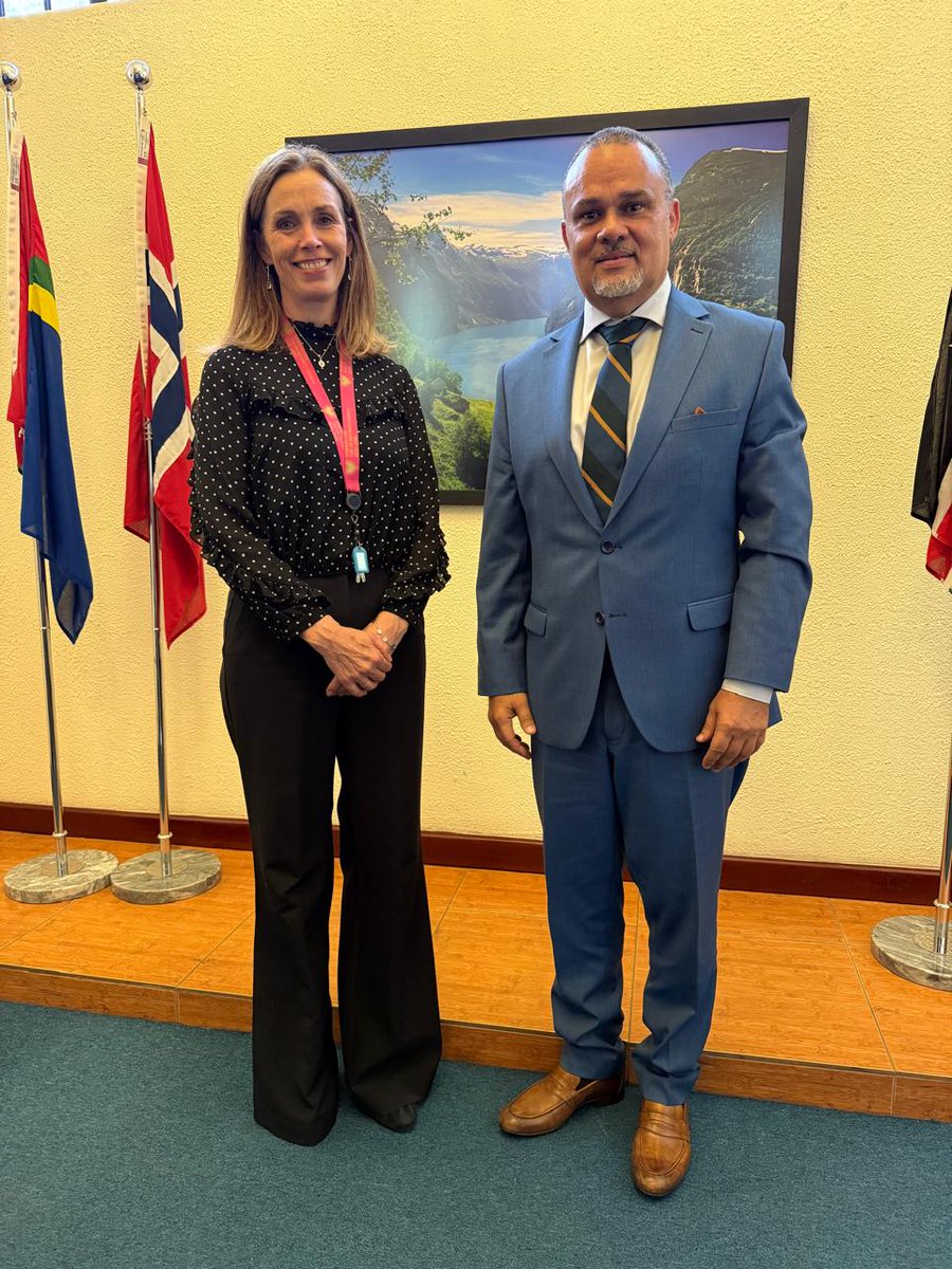 Productive meeting between <a href="/UNDP/">UN Development</a> Kenya’s Resident Representative <a href="/JLStalon/">stalon jean-luc</a> and <a href="/NorwayAmbKenya/">Siv Cathrine Moe</a> 🇳🇴 Siv Cathrine Moe focused on elections and youth employment — critical pathways to strengthening democratic governance and harnessing Kenya’s demographic dividend.