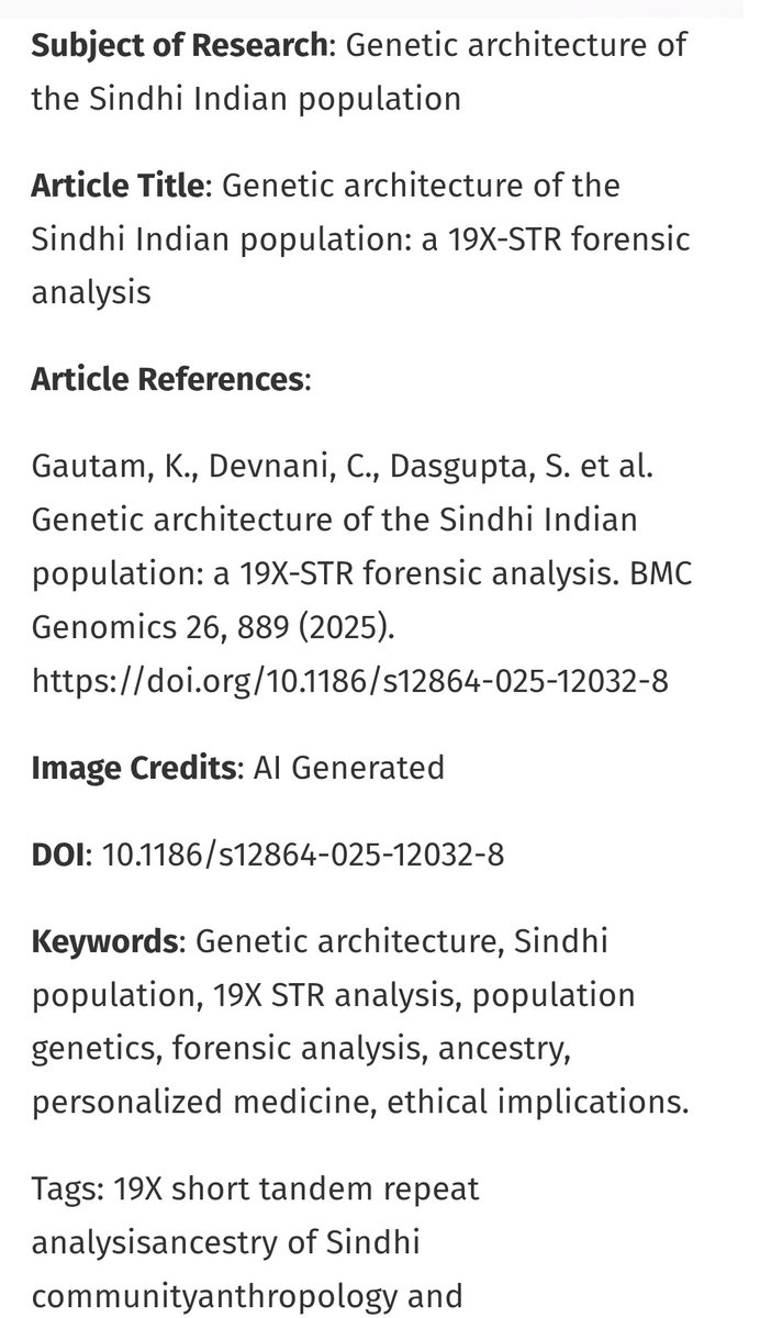 ChanchalD1998's tweet image. Science communication bridges the gap between research and society. Grateful to see our work featured in Bioengineer.org ! Making science accessible is as vital as doing science itself🧠🧬👩🏻‍🔬 bioengineer.org/unveiling-sind…

#phdlife #sciencecommunication #sindhi #popgen