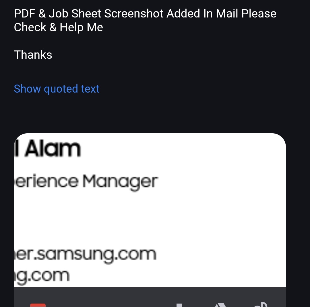 LeaksAn1's tweet photo. @SamsungIndia Section 21 &amp; Section 2(11) - Deficiency in Service.

No Solution Till Time 

@SamsungIndia https://t.co/iFfebMRuIP
