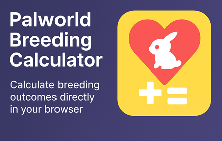 p2ogame's tweet photo. 🎮 Plan your perfect Pal team!
Try the new Palworld Breeding Calculator 👉 https://t.co/MhX06UPtCS
Find the best breeding combos and rare Pals easily.
#Palworld #Gaming #IndieDev #GameTools https://t.co/6JiA9HBXWC