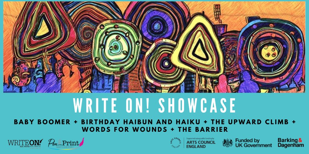 Pen_to_Print's tweet photo. #WriteOnShowcase
Baby Boomer + Birthday Haibun and Haiku + The Upward Climb + Words For Wounds + The Barrier
https://t.co/I1NmXIvKDi

Edited by Mary Walsh

Read Write On! https://t.co/PjBNezHKdC 

Write On! Audio: https://t.co/9b9XzsoNdZ https://t.co/Q7OG198v1G