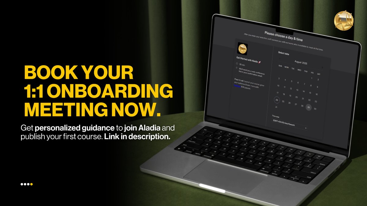 Aladiacorp's tweet image. Still switching between apps to teach?
Aladia keeps everything - lessons, students, and growth - in one place. 🚀
Click Here To Join ALADIA:
aladia.io/join-today
📅 Book your 1:1 Onboarding call:
aladia.io/schedule-meeti…
#OnlineTeaching #EdTech #TeachingTools