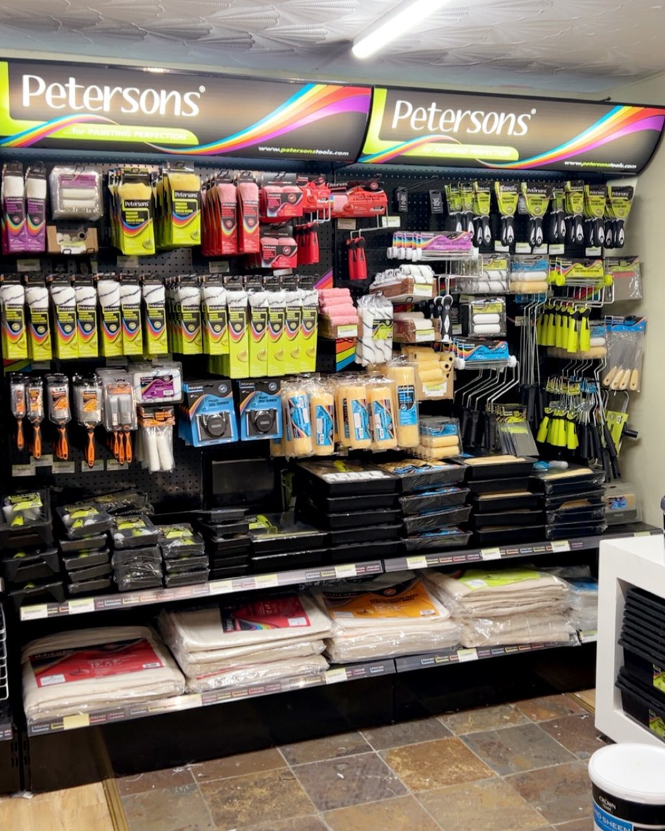 Great to see a comprehensive range of Petersons painting tools at Limavady Agri &amp; Building Supplies. From brushes to rollers, they’ve got everything you need to get the job done right. Drop in and stock up today!

#Petersons #Limavady