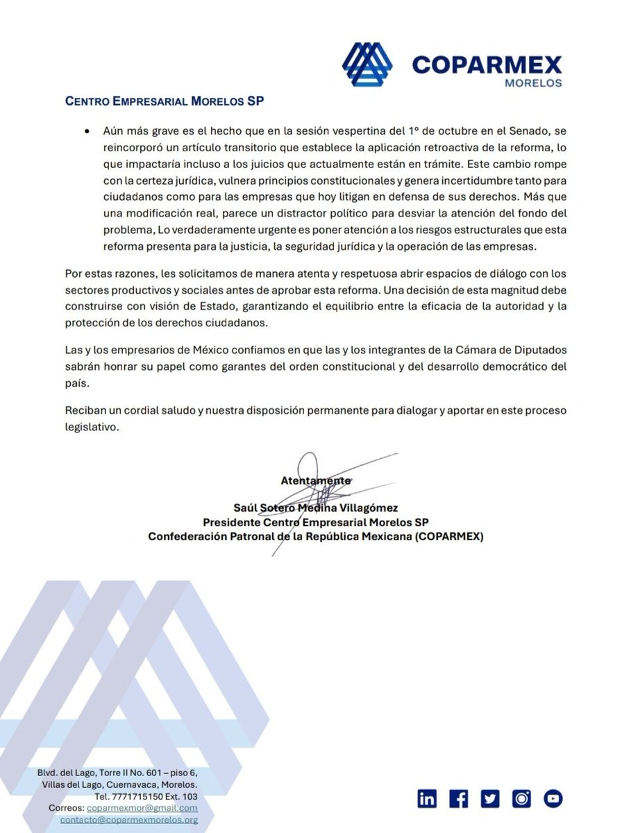 Coparmex Morelos tweet media