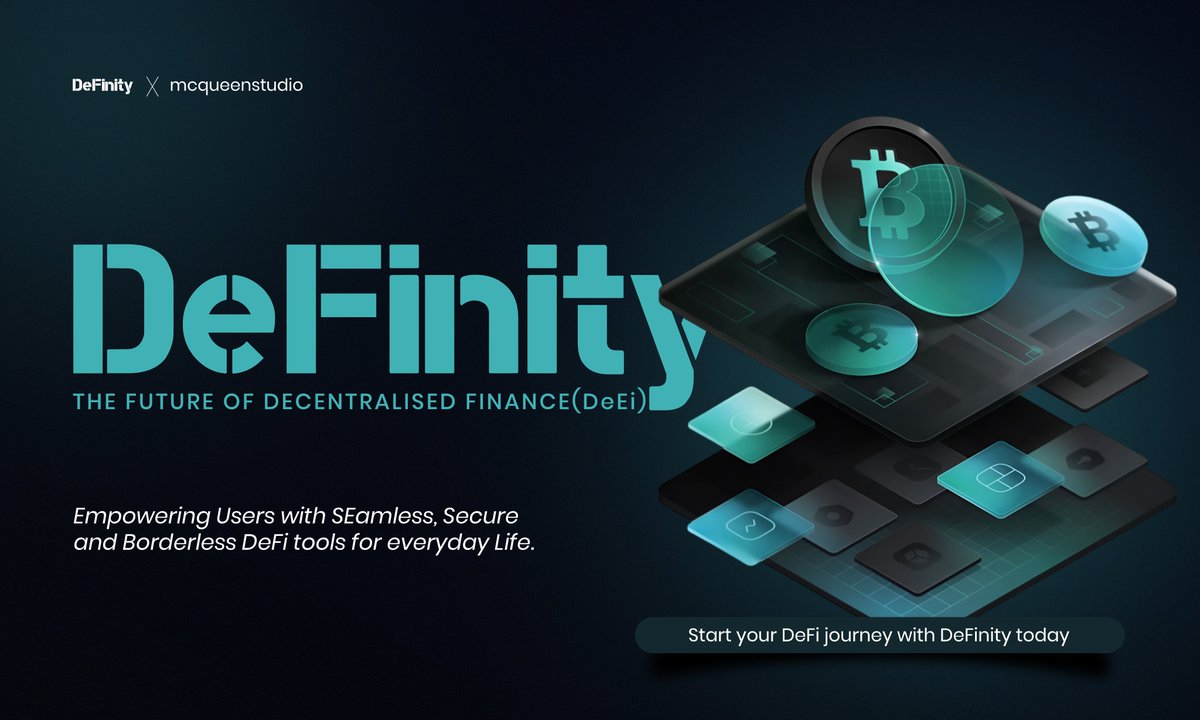 _dave_va_'s tweet image. Day 23 of the #30DaysWeb3DesignChallenge 
Today&apos;s for Definity, the future of decentralized Finance...
.
Lemme know what you think about this.
.
GM Creatives, my DMs open for collaboration 📩